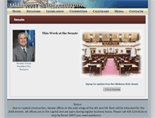 Tablet Screenshot of oksenate.gov